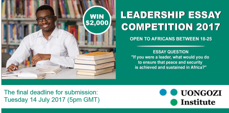 UONGOZI African Leadership Essay Competition - Fully-funded To Johannesburg, South Africa