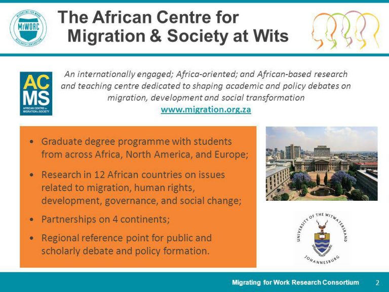 Two Scholarships to Study Migration & Displacement At ACMS - South Africa