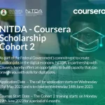 NITDA/Coursera Scholarships for Nigerians (Cohort 2), 2023